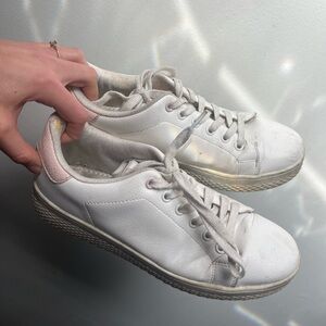 Women's White Sneakers - Used Condition